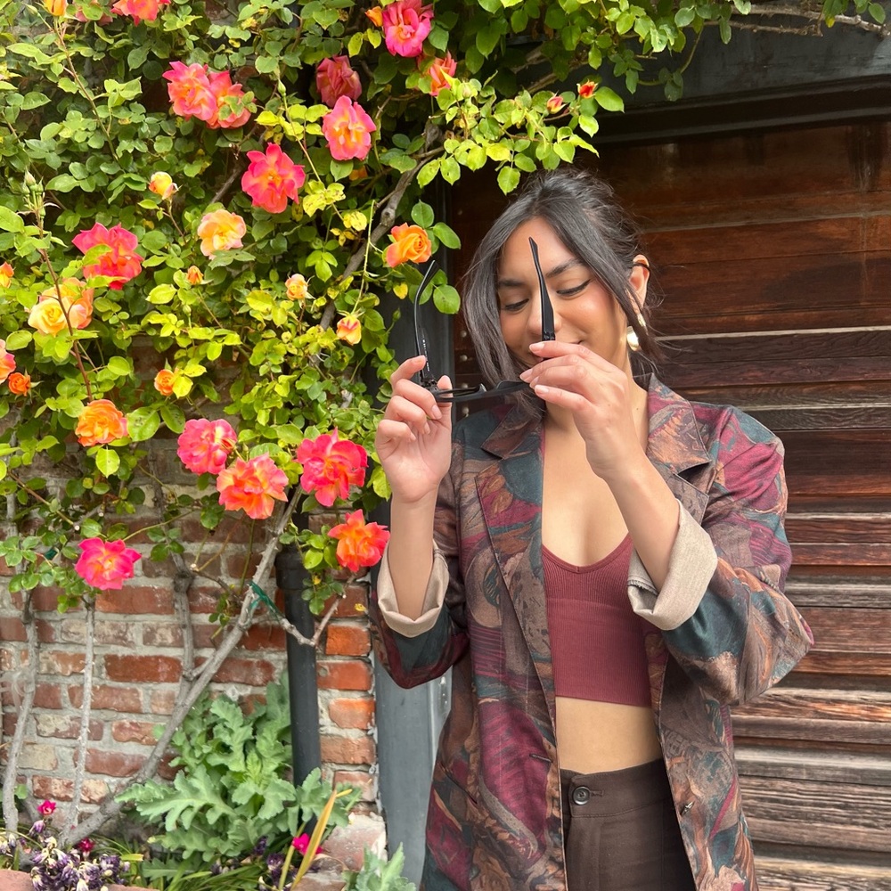 Women's Vintage Multicolor Patterned Jacket
